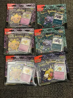 6x Paldean Fates Tech Sticker Collection Pokemon TCG Factory Sealed - Image 4