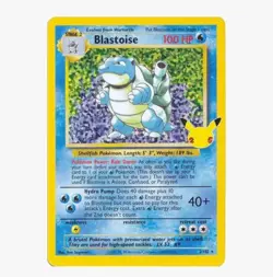 Pokemon TCG Blastoise Holo 2/102 SWSH Celebrations 25th Anniversary Classic Coll - Image 2