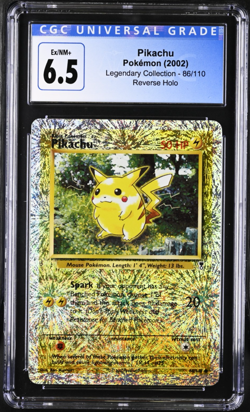 CGC 6.5 Pikachu 2002 Legendary (Collection) 86/110 Reverse Holo Pokemon Card - Image 1