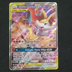 The Pokemon Company Charizard & Braixen GX SM230 TAG TEAM Promo Holo 270 HP Eng - Image 1