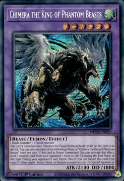 Chimera The King Of Phantom Beasts - Prismatic Secret Rare MP24-EN095 NM YuGiOh - Image 1