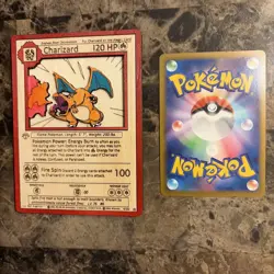 Pokemon fan art wood laser engraved 3D cards - Colored Charizard (1999 Retro) - Image 2