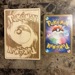 Pokemon fan art wood laser engraved 3D cards - Colored Charizard (1999 Retro) - Image 3