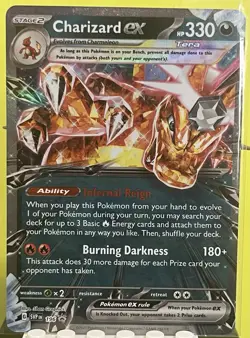 Pokemon Charizard ex 196 Sv: Scarlet & Violet Promo Cards Promo Holo Eng NM - Image 1