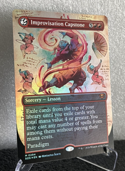 Improvisation Capstone SOS 294 MTG Foil Borderless Mythic Strixhaven NM - Image 2