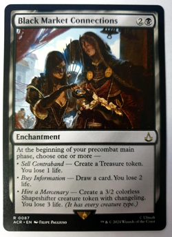 Black Market Connections - Rare - MTG Assassin's Creed - 0087 NM - Image 1