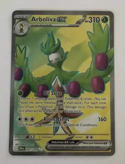 Pokemon TCG Arboliva ex 207/182 SV Obsidian Flames Ultra Rare Full Art Holo EN - Image 1