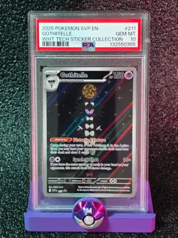 PSA 10 Gothitelle #211 Pokemon Wht Tech Sticker Collection - Image 1