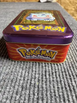 Topps TV Animation Nintendo Edition Pokemon 1999 Bulbasaur Collectible Card Tin - Image 2