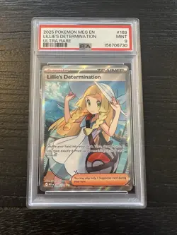 Pokemon TCG Lillie's Determination 169/132 Full Art Holo Ultra Rare PSA 9 EN - Image 1