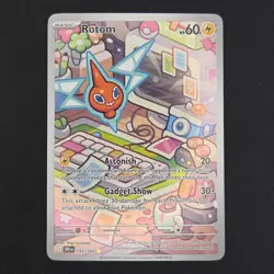 Pokemon TCG Card Rotom 197/182 Destined Rivals Illustration Rare - NM - Image 1