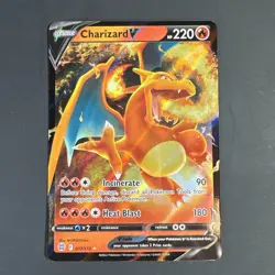 Pokemon TCG Charizard V 017/172 Swsh09: Brilliant Stars Ultra Rare Full Art Holo - Image 1