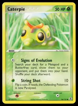 Caterpie 56/112 C FireRed & LeafGreen Pokemon LP - Image 1