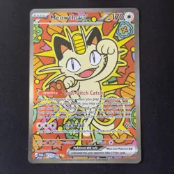 Meowth Ex 121/088 Special Illustration Rare Perfect Order Pokemon TCG English - Image 1
