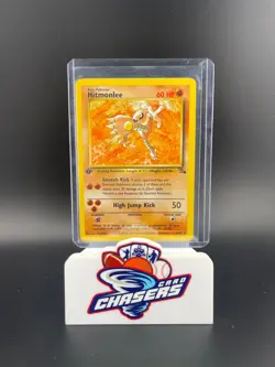 1st Edition Hitmonlee 22/62 Fossil Non-Holo Rare WOTC 1999 Pokemon LP-MP - Image 1