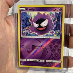 Gastly 36/111 Common Crimson Invasion Pokemon Reverse Holo NM Near Mint Pokemon - Image 1