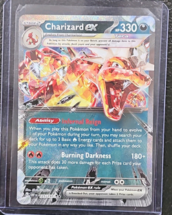 The Pokemon Company Charizard ex 125/197 SV03 Obsidian Flames Tera Holo 330HP - Image 1