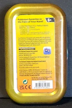 Pokemon TCG Paldea Friends Mini Tin Quaxly Factory Sealed - Image 2