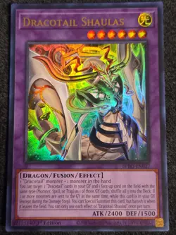 Yugioh! Dracotail Shaulas - BPRO-EN037 - Ultra Rare - 1st Edition Near Mint, Eng - Image 1