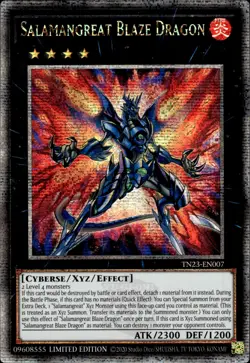 Salamangreat Blaze Dragon - Quarter Century Secret Rare TN23-EN007 - NM - YuGiOh - Image 1