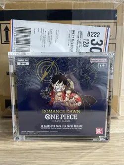 One Piece OP-01 Romance Dawn English BLUE Bottom Booster Box 1st Wave November! - Image 1