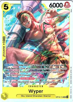 Wyper OP15-114 Super Rare Adventure on Kami's Island One Piece Near Mint - Image 2