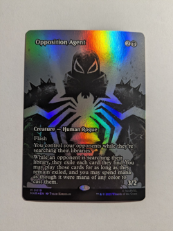 Opposition Agent Foil Borderless NM English Marvel's Spider-Man MtG 0019 - Image 1