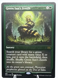 Green Sun's Zenith (Foil Etched) Double Masters 2022 Foil - Image 1