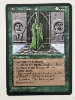 Ritual of Subdual Ice Age Light Play MTG Magic the Gathering - Image 1