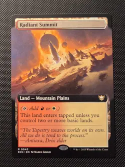 Radiant Summit (Extended Art) Commander: Edge of Eternities Regular - Image 1