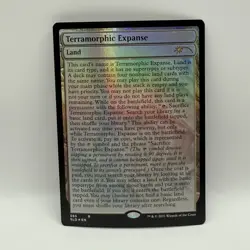 4x MTG SLD Secret Lair Drop Full Text Foil Terramorphic Expanse 585 Playset - Image 4