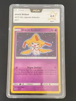 CARTE POKEMON JIRACHI BRILLANT PCA9,5 42/73 SL3,5 LEGENDES BRILLANTES ULTRA RARE - Image 1