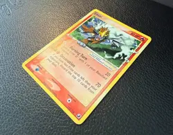 2005 POKEMON TCG EX UNSEEN FORCES ENTEI GOLD STAR SWIRL HOLO 113/115 VLP/LP - Image 2