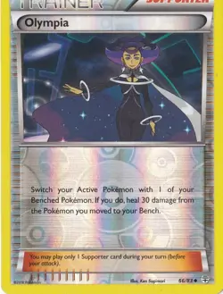 OLYMPIA REVERSE HOLO 63/83 POKEMON XY GENERATIONS - Image 1