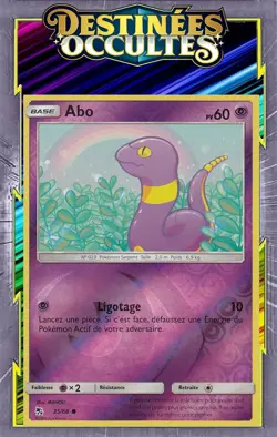 Abo Reverse - SL11.5:Destinees Occultes - 25/68- Carte Pokemon Francaise - Image 1