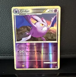Crobat 14/95 Reverse Holo Pokemon TCG HGSS Unleashed - LP - Image 1