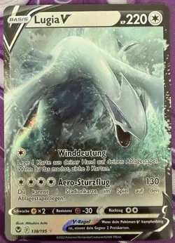 Pokemon Lugia V | Deutsch 138/195 Silberne Sturmwinde | Near Mint - Image 1