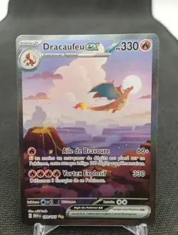 Dracaufeu Ex 199/165 Carte Pokemon Fr Alt 151 Exc+ - Image 1