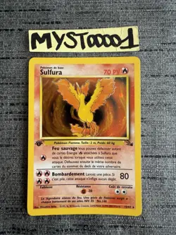 Carte Pokemon Sulfura 12/62 Holo Edition 1 Fossile Wizards Francais Occasion - Image 1