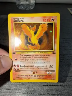 Carte Pokemon Sulfura 12/62 Holo Edition 1 Fossile Wizards Francais Occasion - Image 3