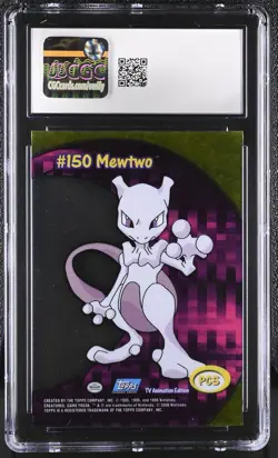 CGC 9 MINT Mewtwo 2000 Series 2 Topps PC5 Clear Card Pokemon Card - Image 2
