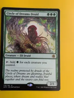 Circle of Dream Druid. AFR rare ELf. MTG Card. - Image 1