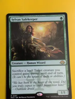 Sylvan Safekeeper. rare human wizard. MH3 MTG Card. - Image 1