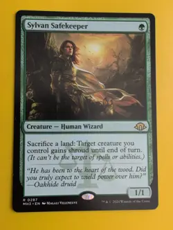 Sylvan Safekeeper. rare human wizard. MH3 MTG Card. - Image 3