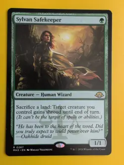 Sylvan Safekeeper. rare human wizard. MH3 MTG Card. - Image 4