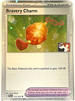Bravery Charm 173/193 Prize Pack Series Cards Cosmo Holo NM - Image 1