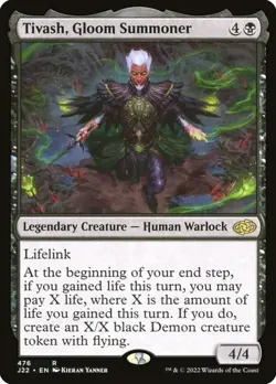 NM Tivash, Gloom Summoner, MTG, Jumpstart 2022, Magic the Gathering, 476 - Image 1
