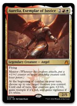 Aurelia, Exemplar of Justice #164 (NM) Ravnica Remastered RVR Magic MTG - Image 1
