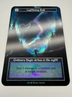 Sorcery Contested Realm - Lightning Bolt Foil Alt Art - Team Covenant Promo - Image 1