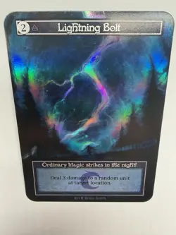 Sorcery Contested Realm - Lightning Bolt Foil Alt Art - Team Covenant Promo - Image 3